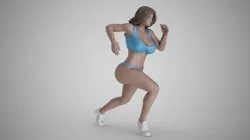 Runner Girl 3D print model