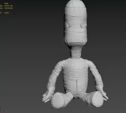 SACKBOY HIGH POLY 3D print model