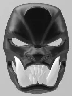 Samurai demon mask 3D print model