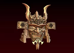 Samurai helmet 3D print model
