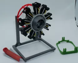 Scale Engine for E-Flite AT-6 Basic Kit 3D print model