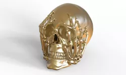 Scary Skull 3D print model