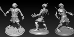 Scimitar Goblin 25mm  3D print model