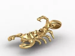 Scorpio zodiac sign pendant 3D print model