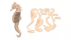 Sea horse KIT 3D print model