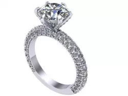 Secure Silver Ring 3D print model