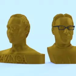 SHELDON COOPER ET LEONARD HOFSTADTER 3D print model