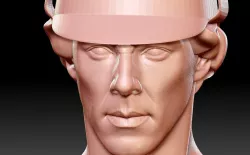 Sherlock Holmes Benedict Cumberbatch bust 3D print model