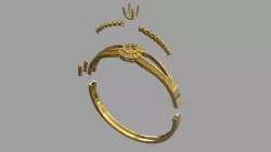 simple bangle 3D print model