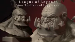 Sion The Undead Juggernaut Bust 3D print model