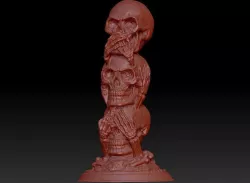 skulls 3D print model