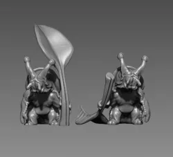 Snail Companion - 3D Printable Character - 2 Poses 3D print model
