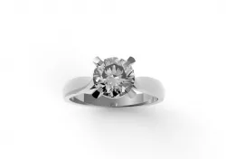 solitaire diamond 6 3D print model