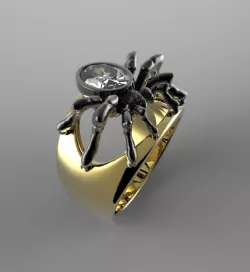 spider ring 3D print model