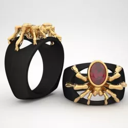 spider ring 3D print model