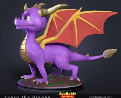 Spyro the Dragon Fan art 3D print model