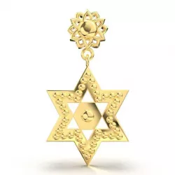 STAR GOLD EARRING 3D print model