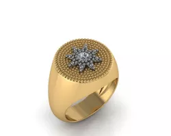 star signet ring 3D print model