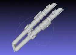 Star Wars Evil Rey Switchblade Lightsaber Printable Model 3D print model