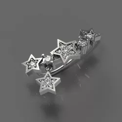 Stars Ear Cuff 3D print model