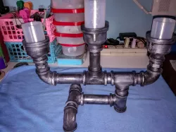 Steampunk table candle holder 3D print model