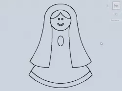 Stl file bride cookie cutter for printing on 3D printer 3D print model