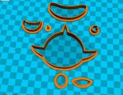 Stl file shark cookie cutter for printing on 3D printer 3D print model