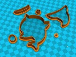 Stl file shark cookie cutter for printing on 3D printer 3D print model