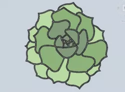 Stl file succulent  cookie cutter for printing on 3D printer 3D print model
