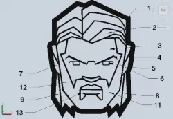 Stl file THOR cookie cutter for printing 3D print model