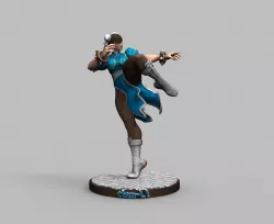 Street Fighter Chun Li - 3D Printing Model Diorama Figure  3D print model