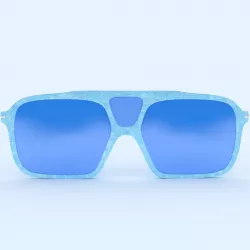 Sunglasses Blue Fancy Frame 3D print model