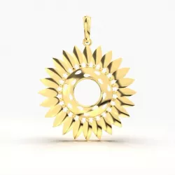 Surajmukhi Gold Pendant 3D print model
