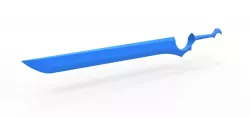 Sword of Julie Sigtuna from anime series Absolute Duo 3D print model