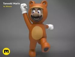 Tanooki Mario 3D print model