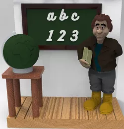 TEACHER FIGURINE 3D print model