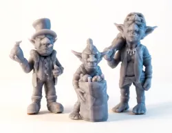 Team Goblin - 3D Printable Characters - 3 characters 3D print model