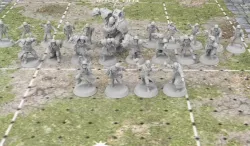 The Black Cross Worshippers - Human Fantasy Football Team 3D print model