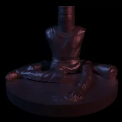 the black knight from monty python and the holy grail 3D print model