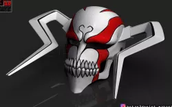 The Whole Hollow Mask - Kurosaki Ichigo - Bleach 3D print model 3D print model