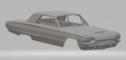 Thunderbird 1964 Printable Body Car 3D print model