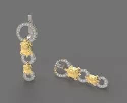 Turtles Earrings  3D print model