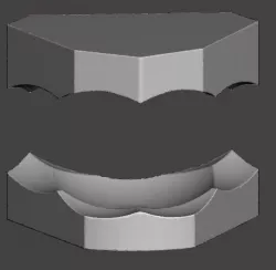 upper and lower ortho model bases 3D print model