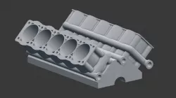v10 engine block 3D print model