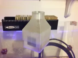 Vacuum slide cleaner for 2" x 2" slides