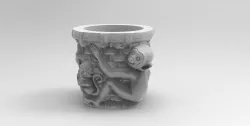 Vase monkey 3D print model