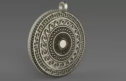 Viking pendant 3 3D print model