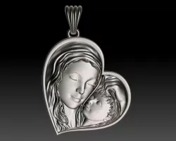 virgin Mary 3D print model