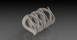 Wave Spring 3D print model