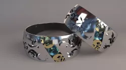 wedding ring for 3D print 3D print model